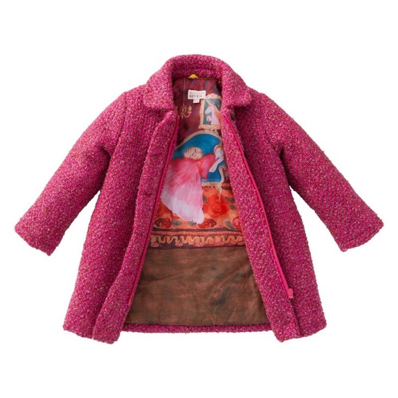 Claudette woolen coat with sleeping beauty lining - Picture 11 of 14
